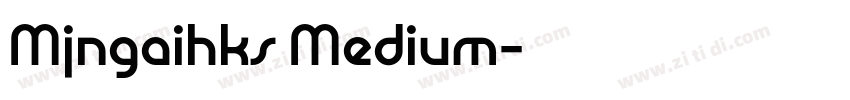 Mjngaihks Medium字体转换